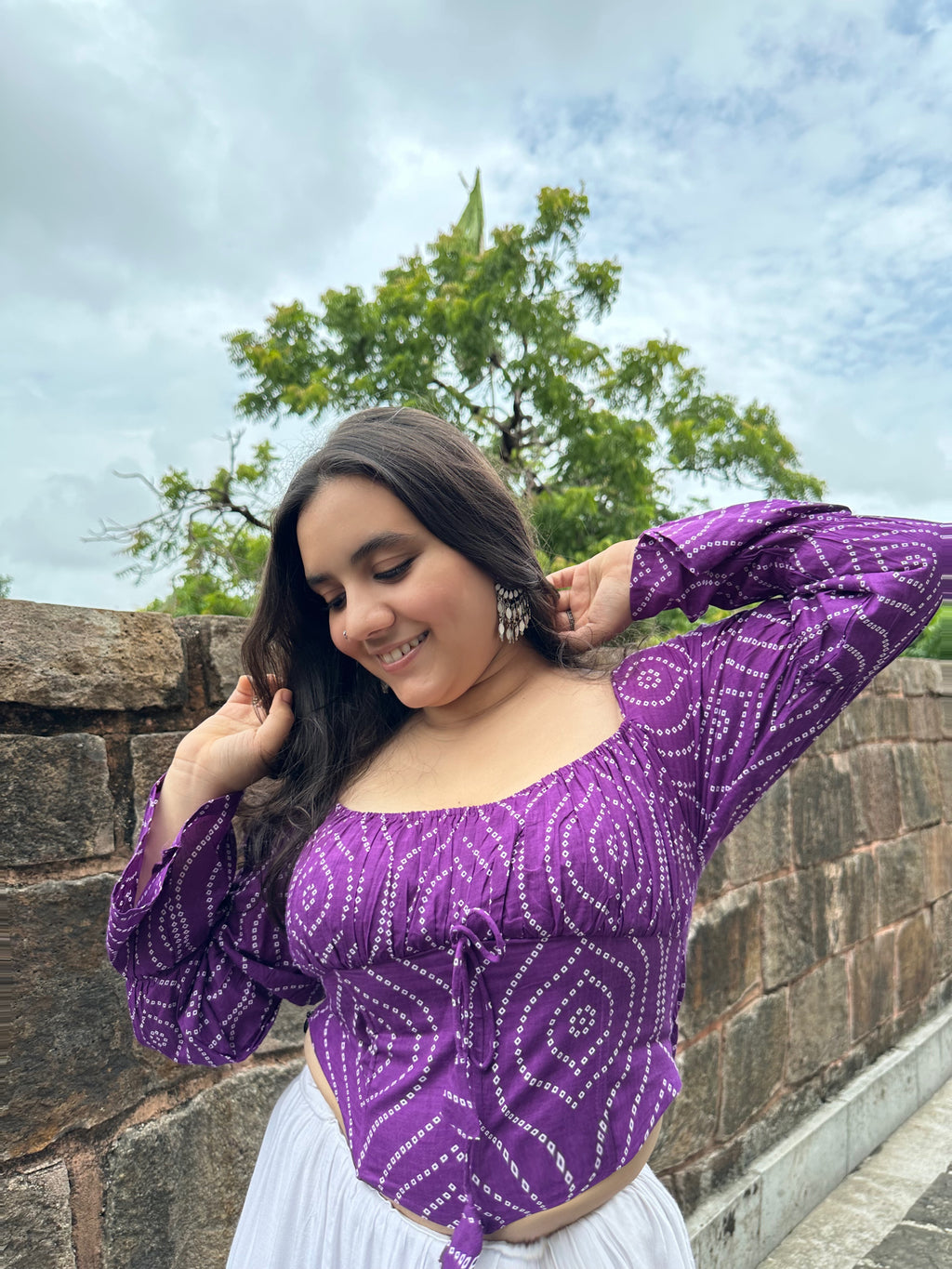 Rani in Bandhani- Corset top