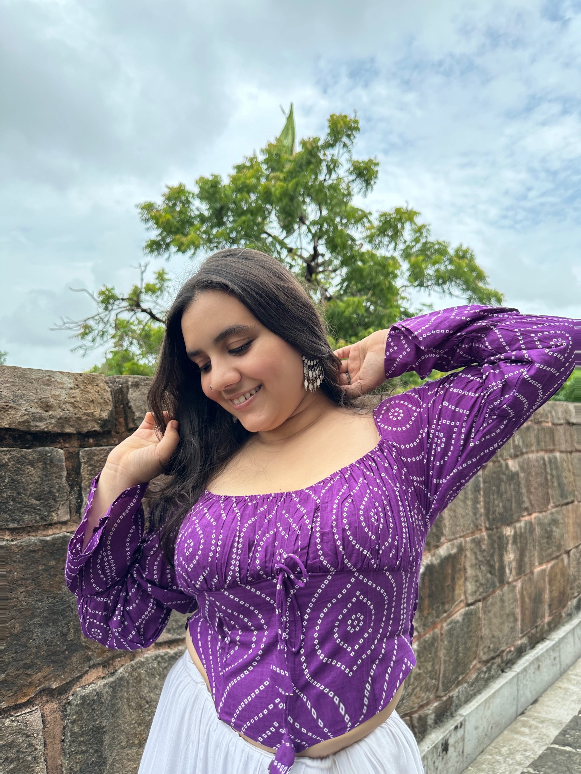 Rani in Bandhani- Corset top