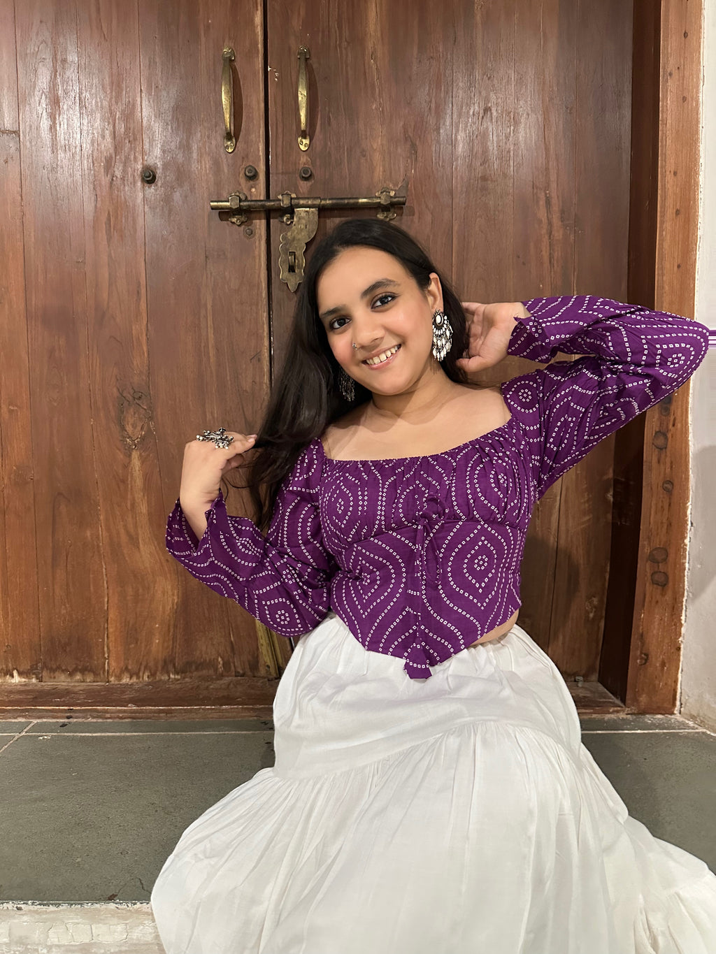 Rani in Bandhani- Corset top