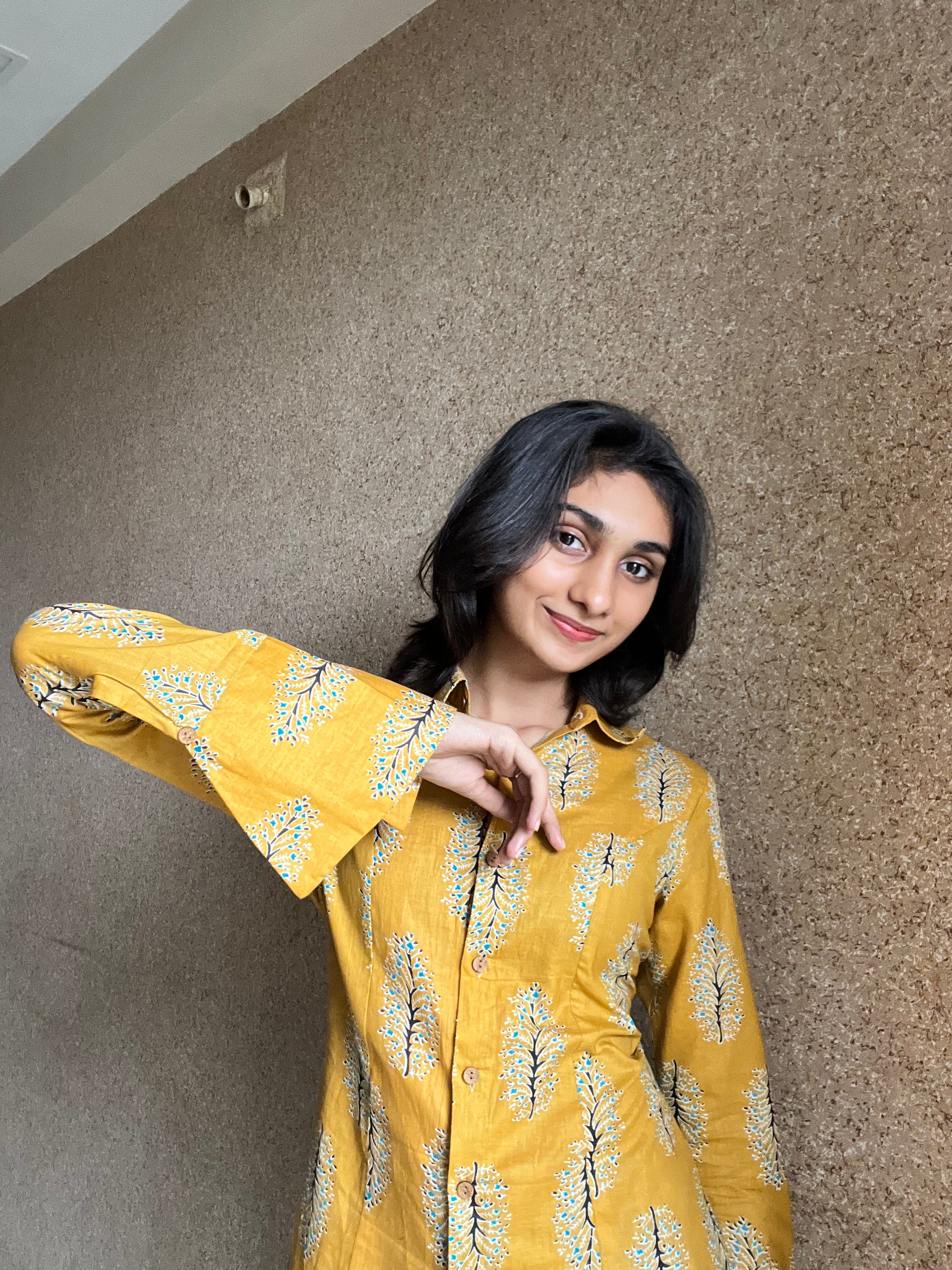 Too Classy for Chaos- Mustard Shirt