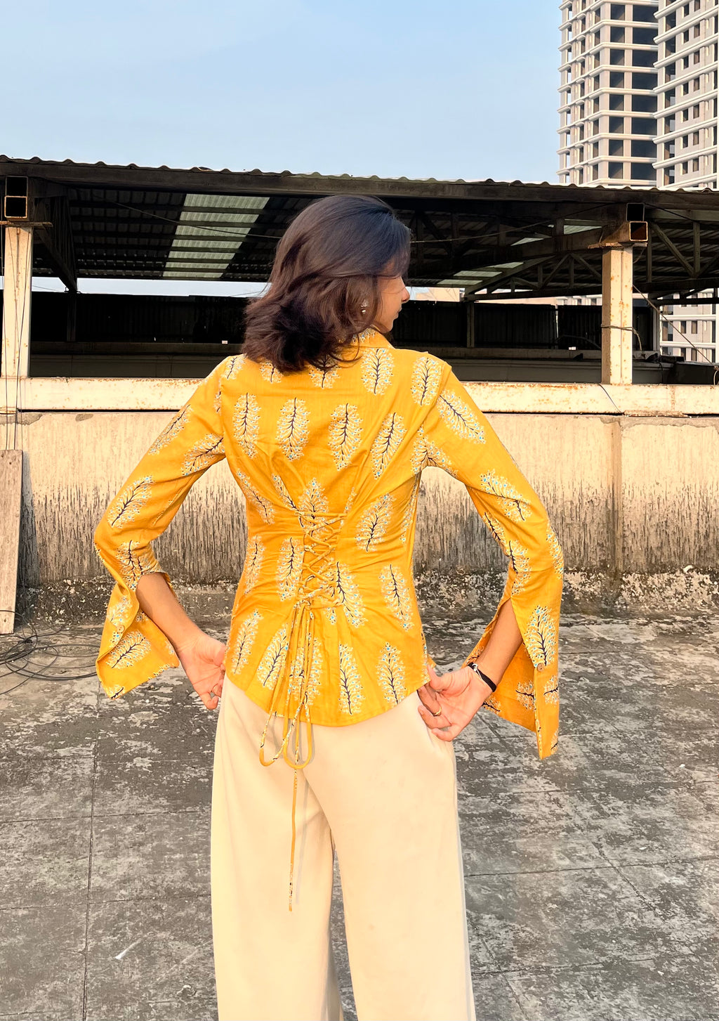 Too Classy for Chaos- Mustard Shirt