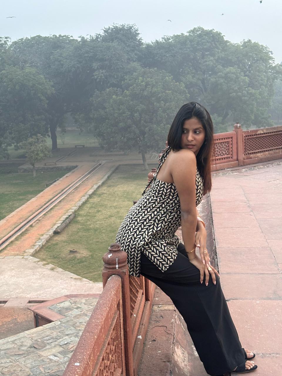 Nazakat- Black Halter Kurti