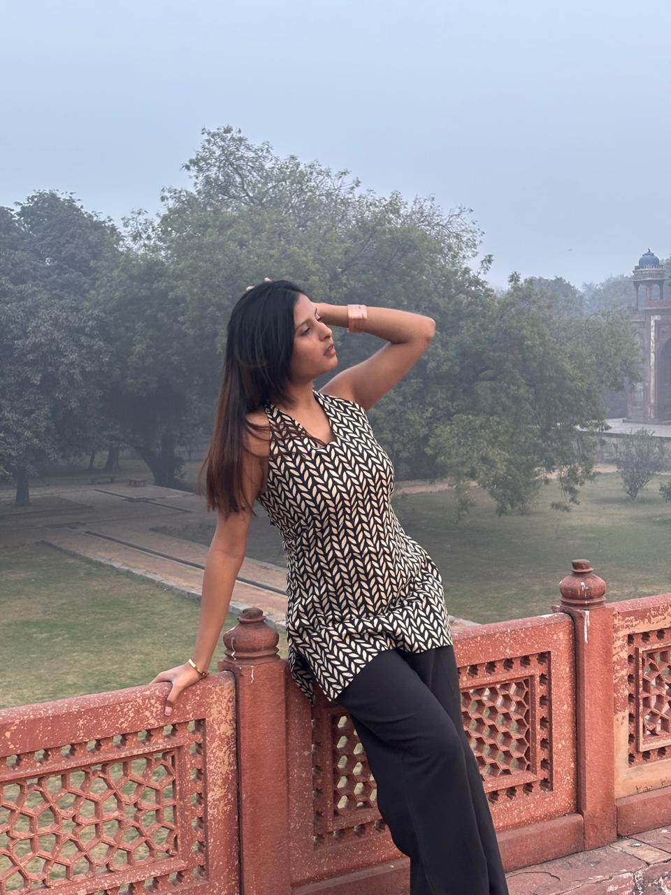 Nazakat- Black Halter Kurti